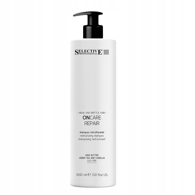 Aufbauendes Shampoo für geschädigtes Haar Selective Professional Oncare Repair, 1000 ml 