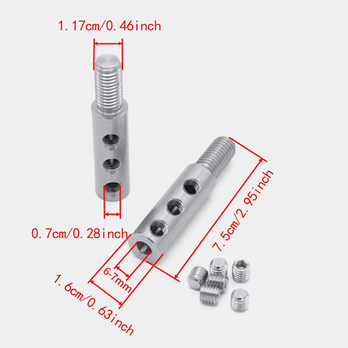 Selector Pin Top Cap Set Portable Threaded Bolt Cable Plate Connector M12 Packaging status original