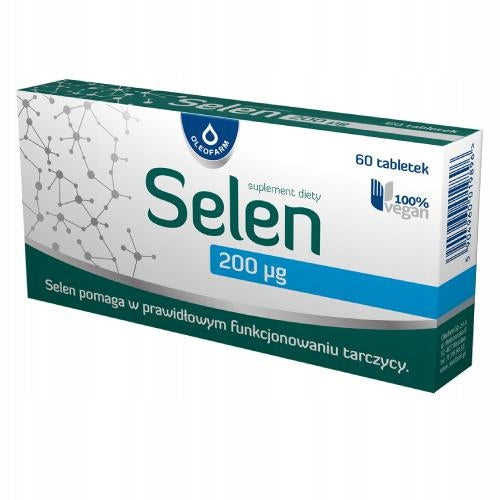 Selenium 200 mcg, on the thyroid, healthy hair and nails 60 tabl.