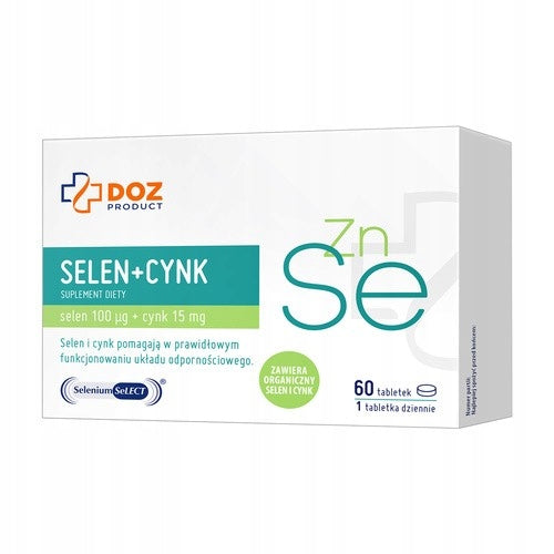 Selenium + Zinc, tablets, DOZ Product, 60 pcs.