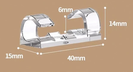 Self Adhesive Holder XL Wire Cable Organizer Tape 3M Colorless 16 Brand FONNEO