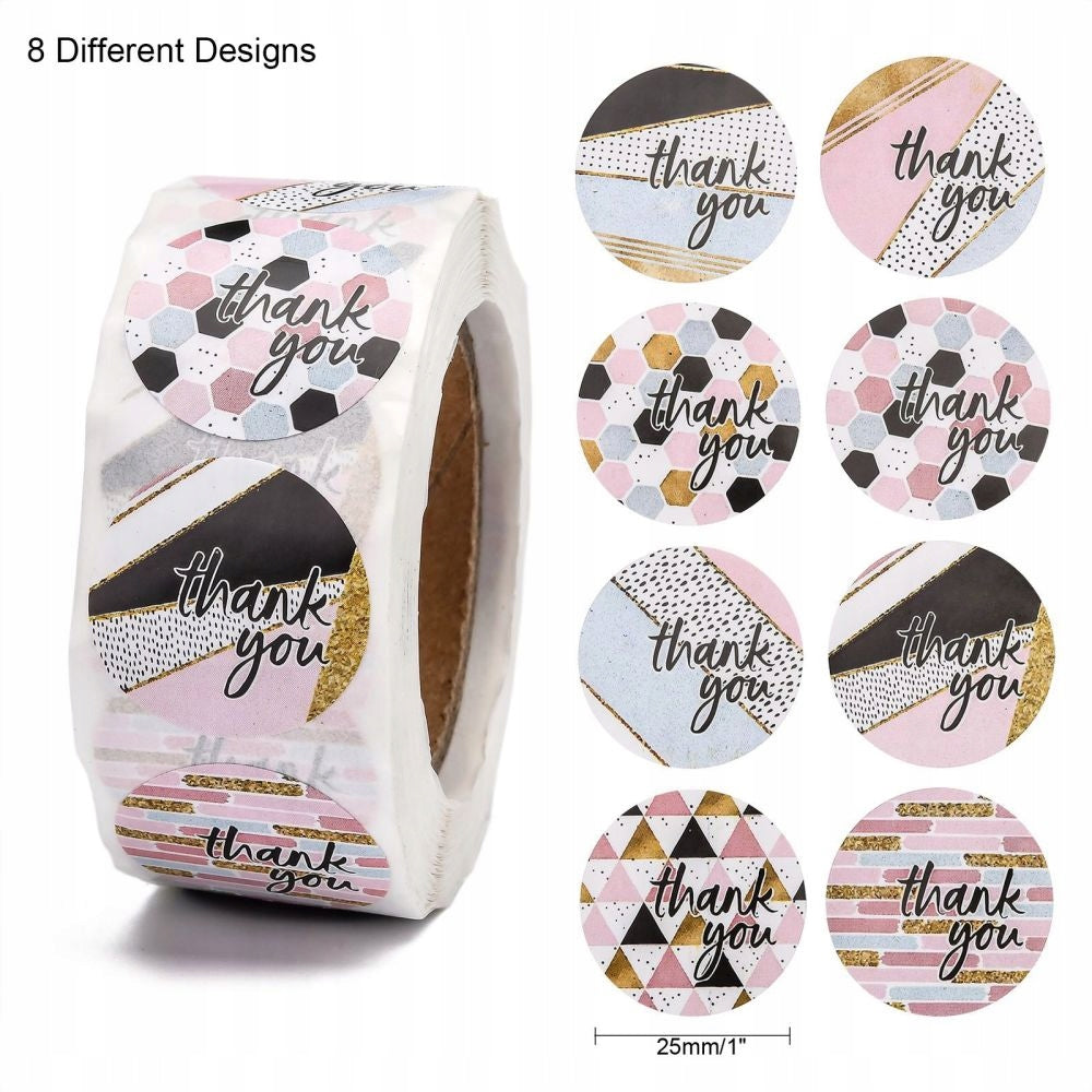 Self-Adhesive Label Stickers, Multicolored, 25mm, 500pcs/roll Manufacturer code 13WB32663