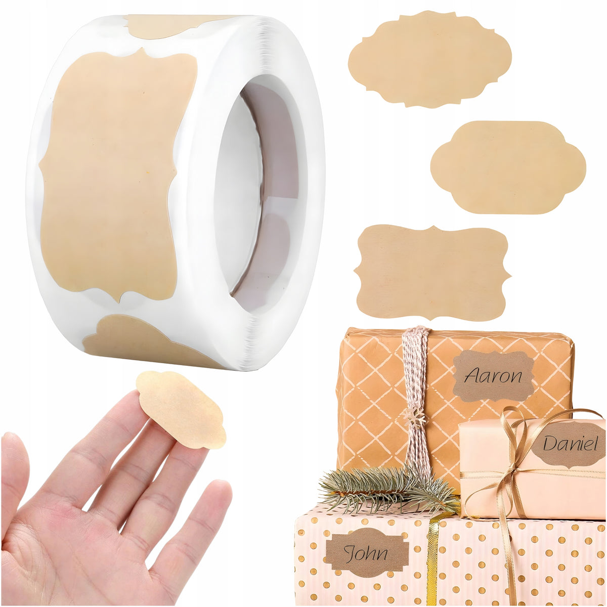 Self Adhesive Labels Gift Stickers Jars Spices 250 Pcs