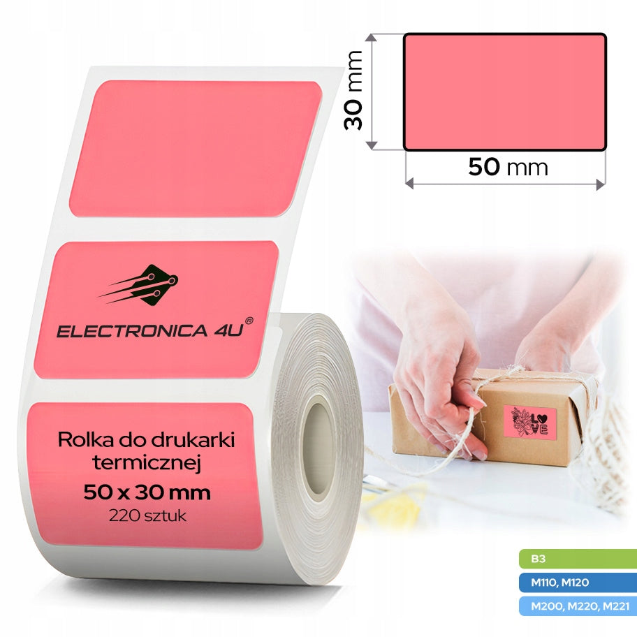 Self Adhesive Labels Replacement for B3 and Phomemo M110 M200 M220 M221 50x30