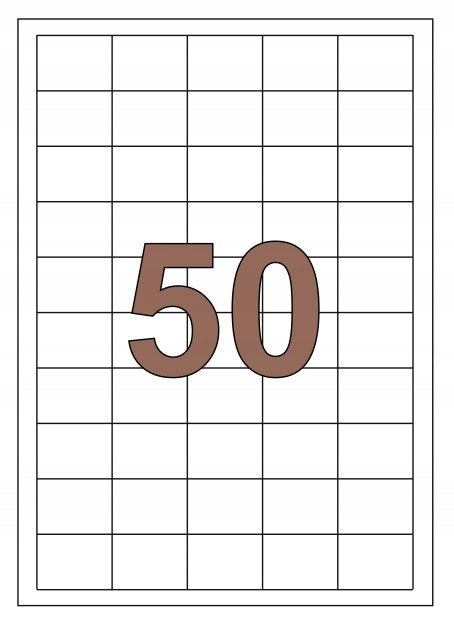 Self Adhesive Labels Stickers A4 38x28mm /100ark Manufacturer code 3179