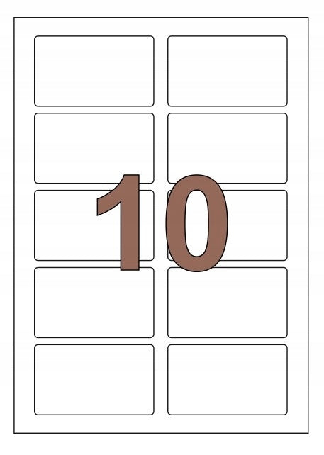 Self Adhesive Labels Stickers A4 85x50mm/100ark Manufacturer code 3192