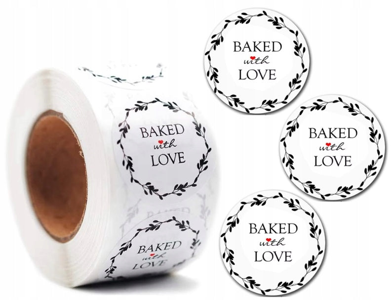 Self Adhesive Stickers 25mm 500pcs 2,5 Roll Label