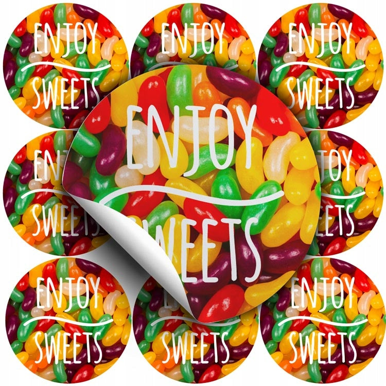 Self-Adhesive Stickers DECORATED 10 Pieces CANDY