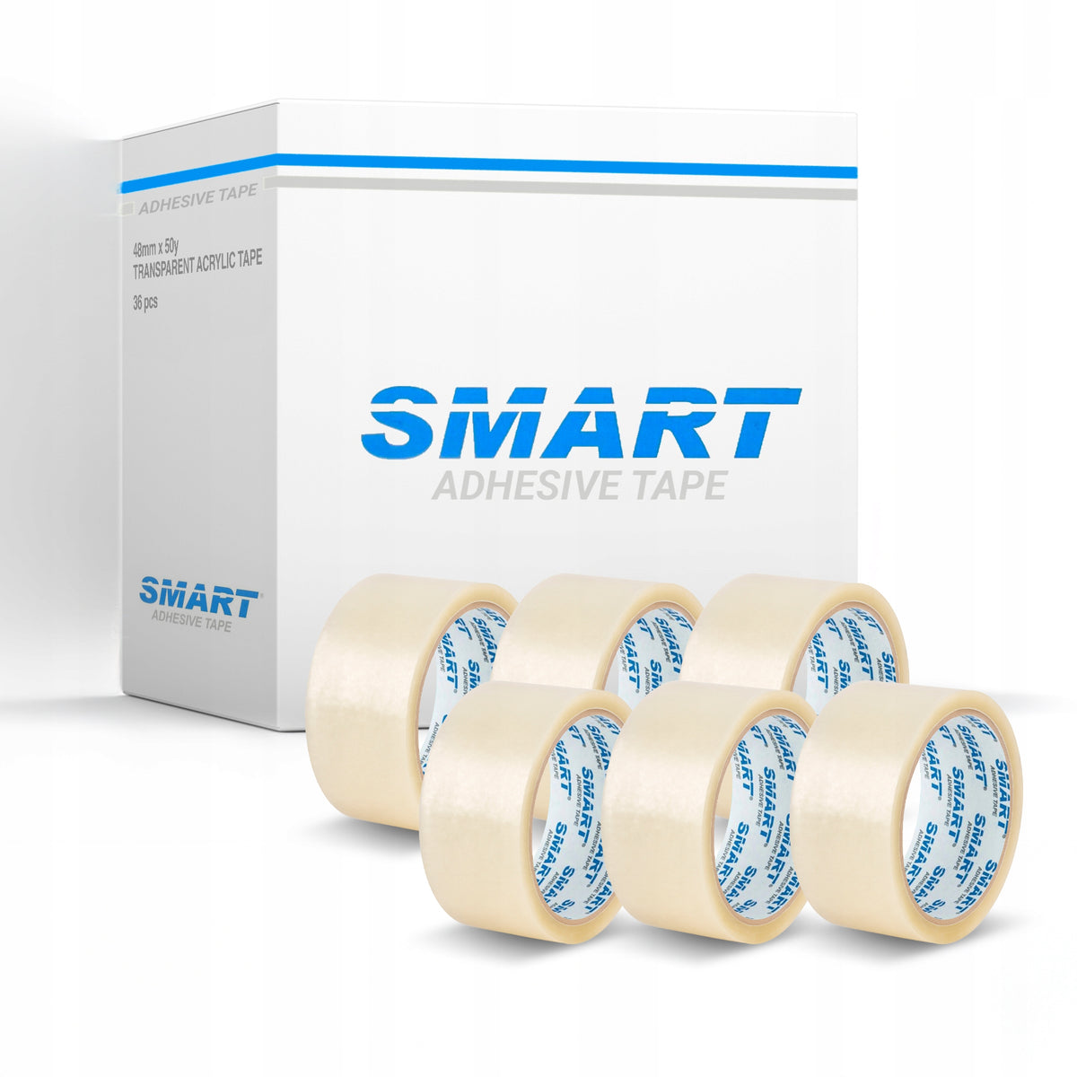 Self Adhesive Tape For Packing Carton Packs Transp 48mm/120m Smart Brand Smart