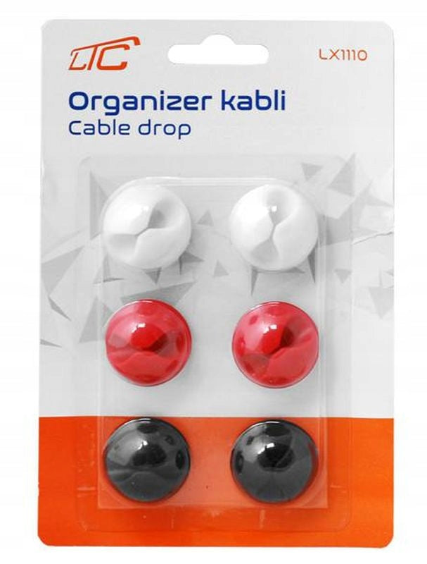Self-Adhesive Wire Cable Organizer 6 Pieces Manufacturer code 1110