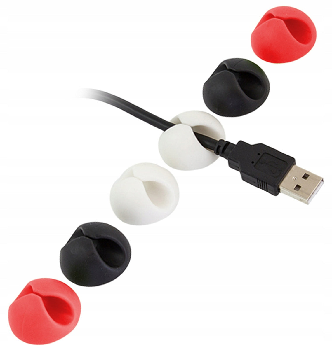 Self-Adhesive Wire Cable Organizer 6 Pieces