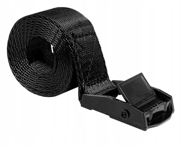 Self-Clamping Buckle 25 mm Black Adjustment Tape Clasp