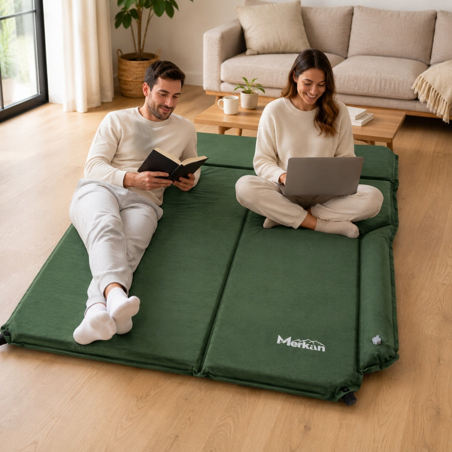 Self-Inflating Hiking Mat Double Camping Green Manufacturer code MERK-616 DARK GREEN