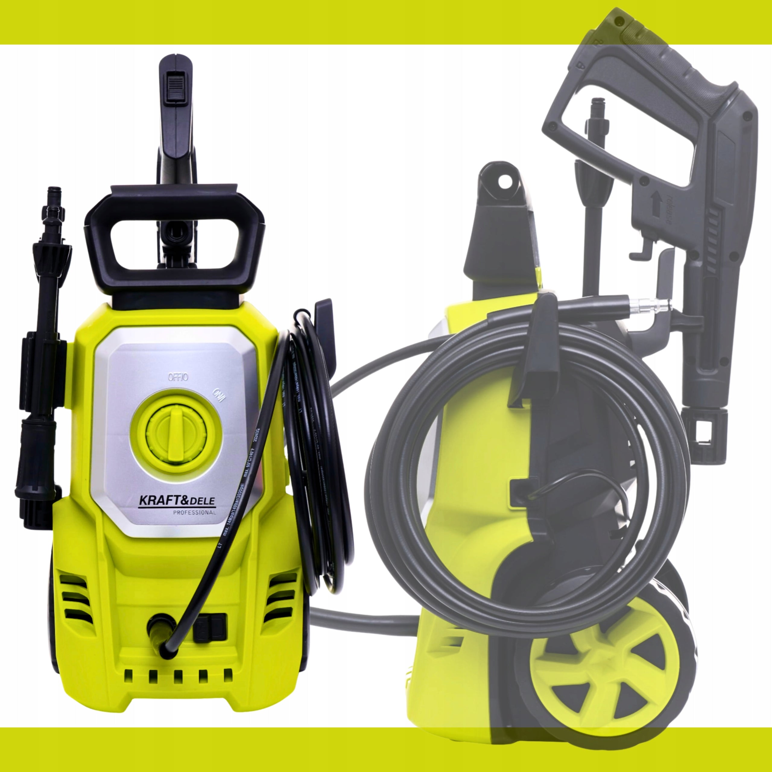 Self Suction Pressure Washer 250 BAR Powerful Pump 2500W Brush Set Manufacturer code MYJKA CIŚNIENIOWA HOME ULTRA MOCNA K5 250 BAR