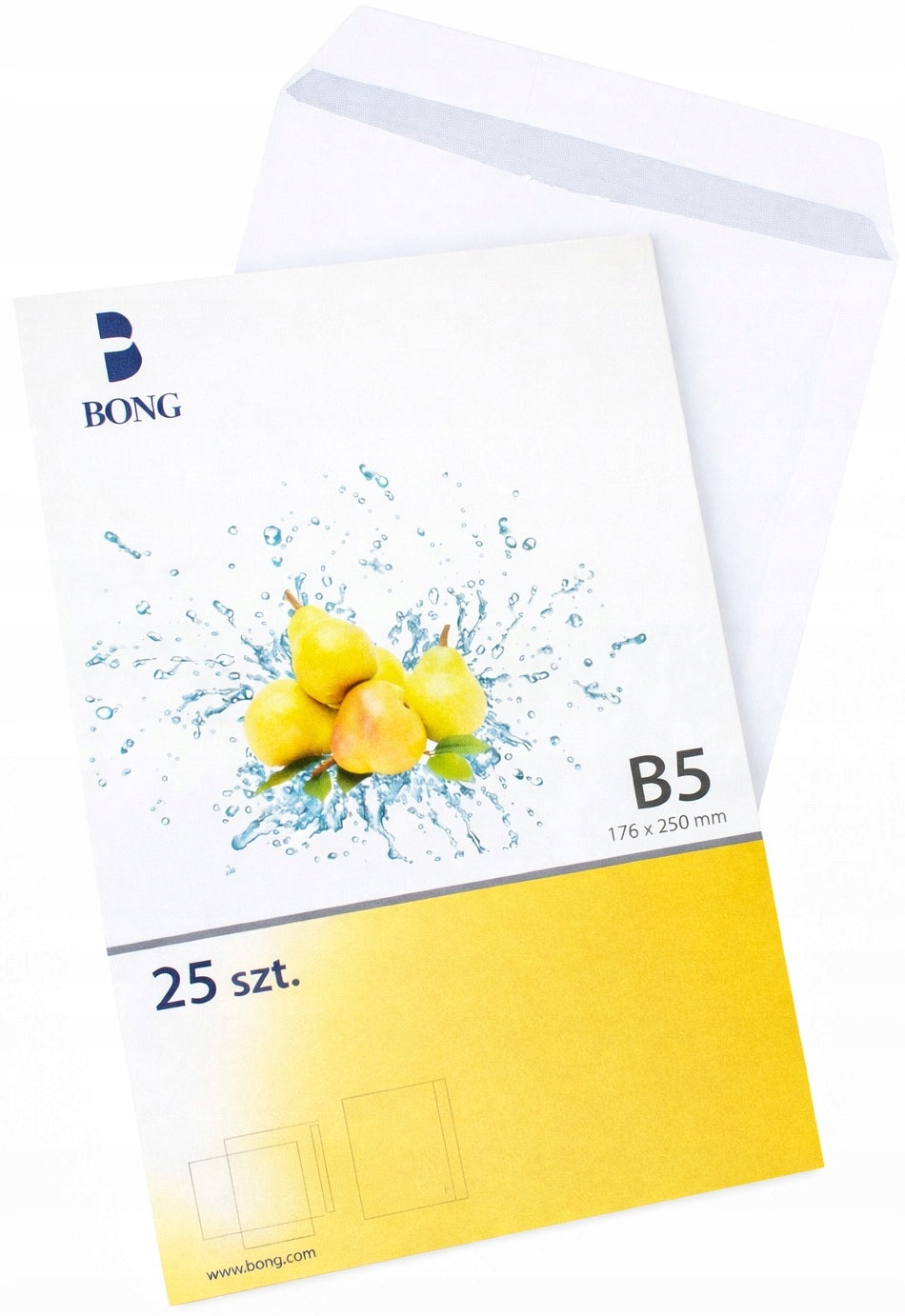 Self-adhesive envelope B5 to A5 white 25pcs Bong