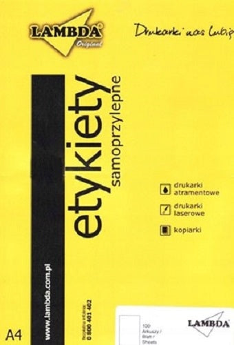 Self-adhesive labels 210x99 mm, A4, 300 pcs.