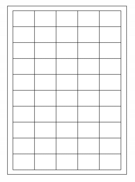 Self-adhesive labels A4 GLOSS 38x28mm 10 sheets