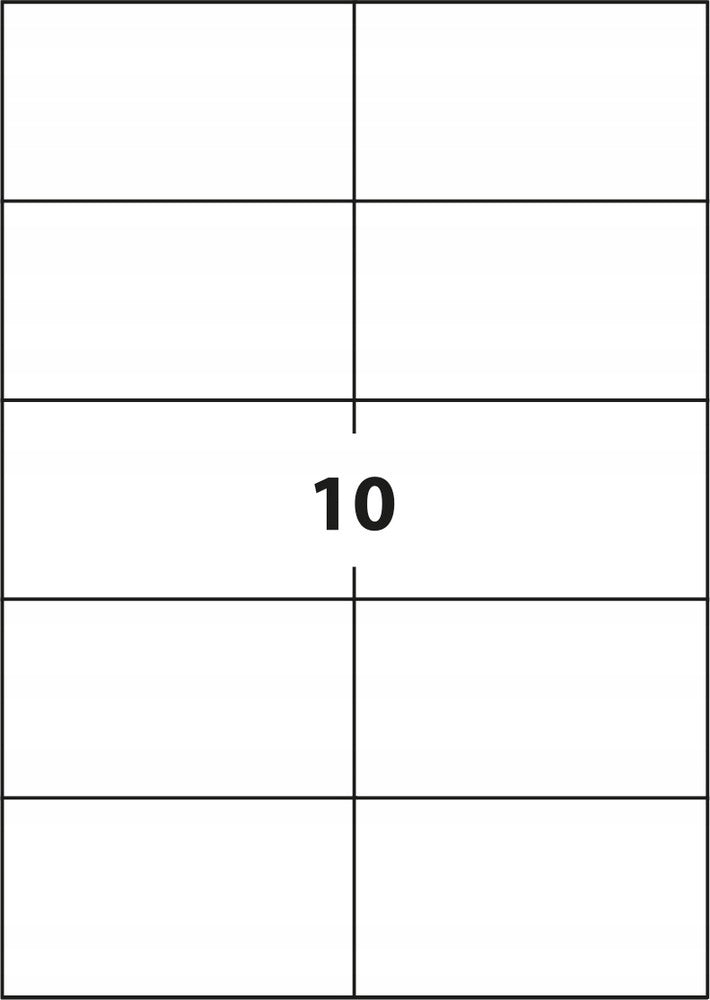 Self-adhesive labels D.rect 105x57mm 100ark Brand D.rect