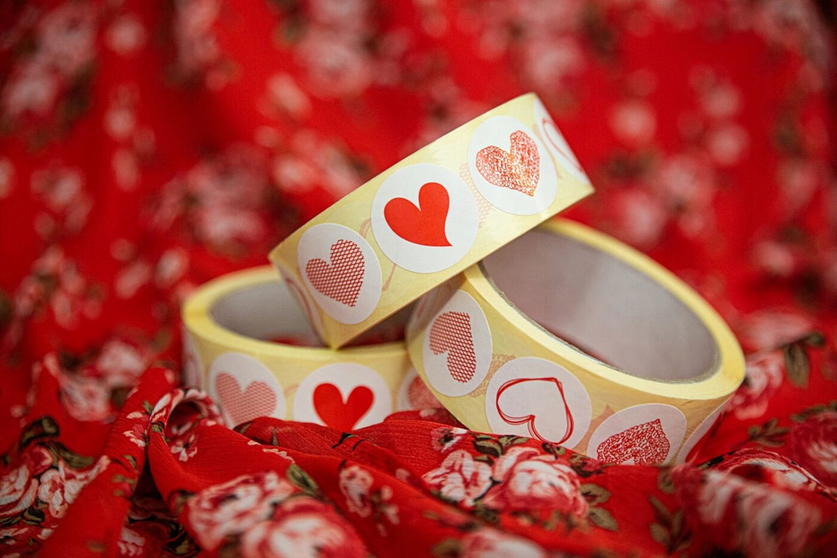 Self-adhesive labels with print HEART 1000 pcs. (11021) Manufacturer code 11021