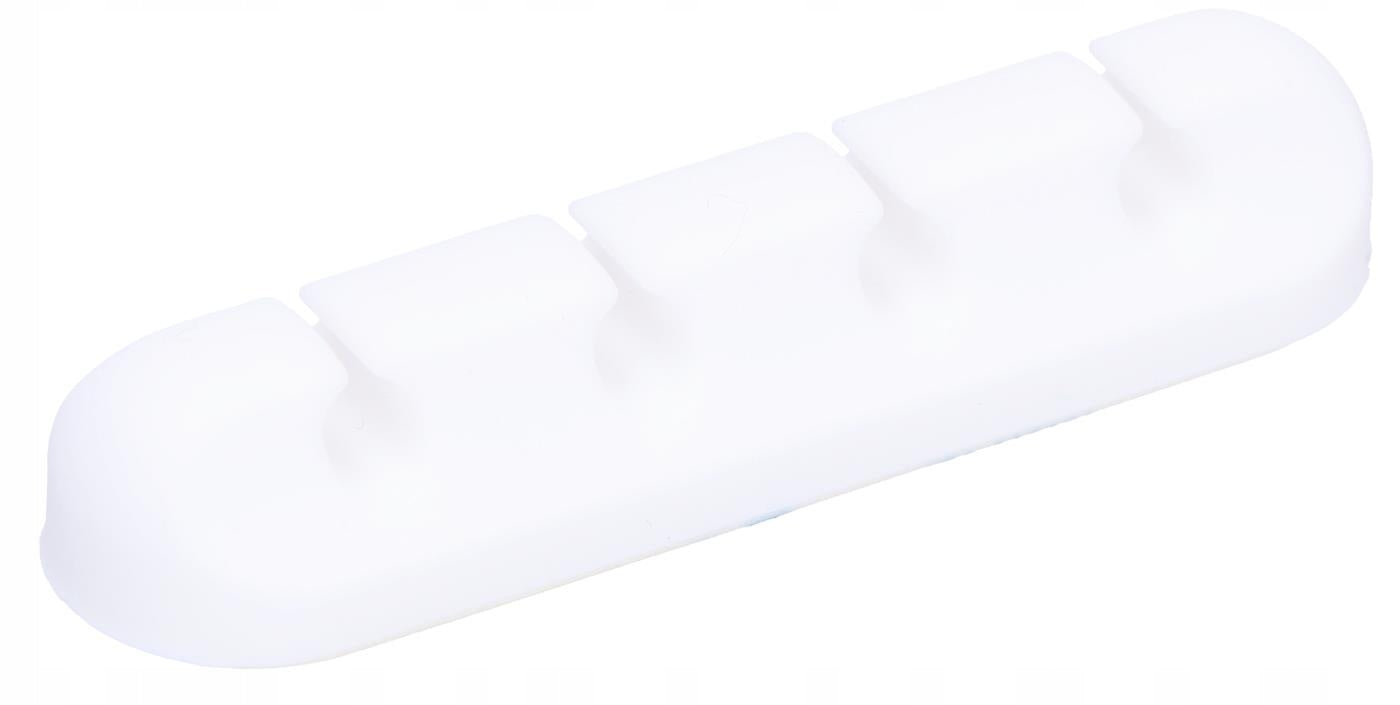 Self-adhesive organizer Silver Monkey for 4 cables