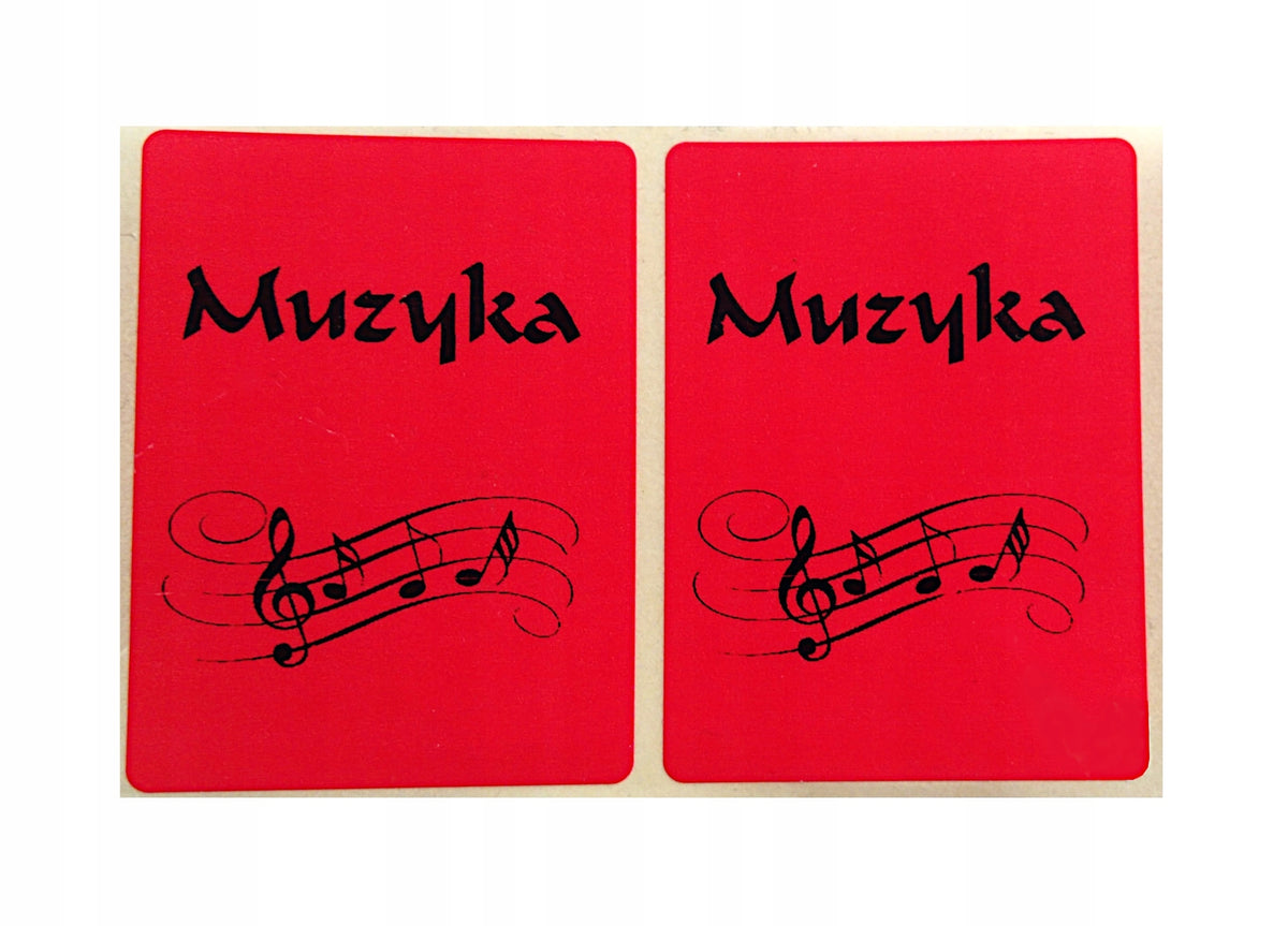 Self-adhesive red stickers print 100x100