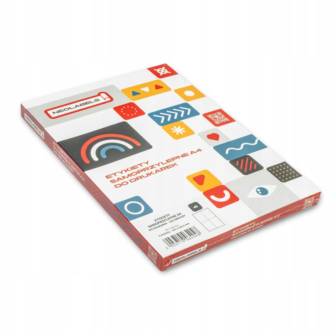 Self-adhesive sheets "1" 100 sheets 210x297mm NEOLABELS