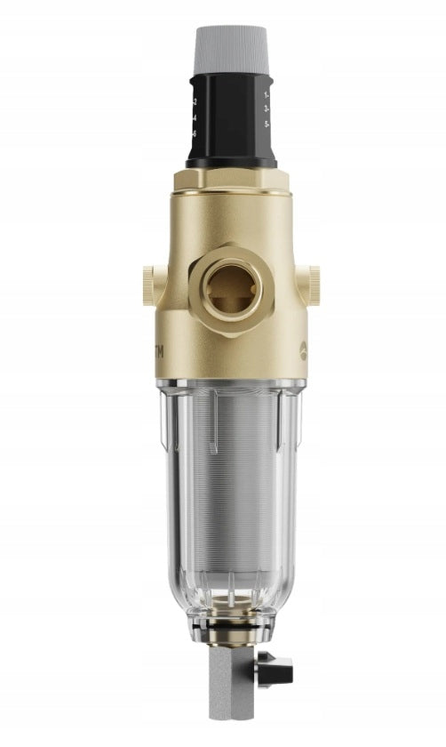 Self-flushing water filter with pressure reducer connect 1'', 3/4'' USTM Manufacturer code USTFFK