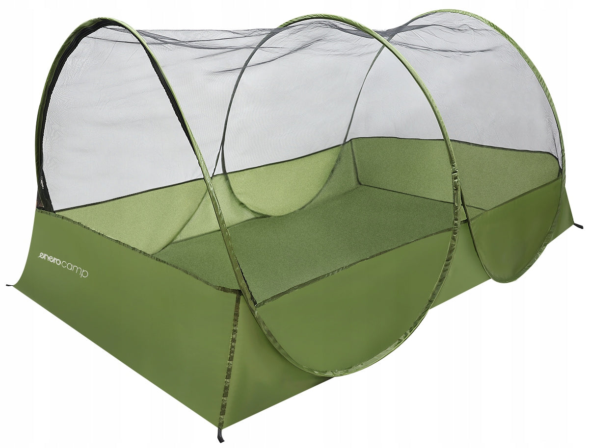 Self-folding TENT MOSQUITO NET 190x120x95 cm green - ENERO CAMP Brand Enero