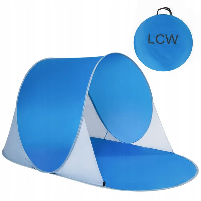 Self-folding beach tent UV 30+ 195x120 cm beach screen with cover Packaging status original