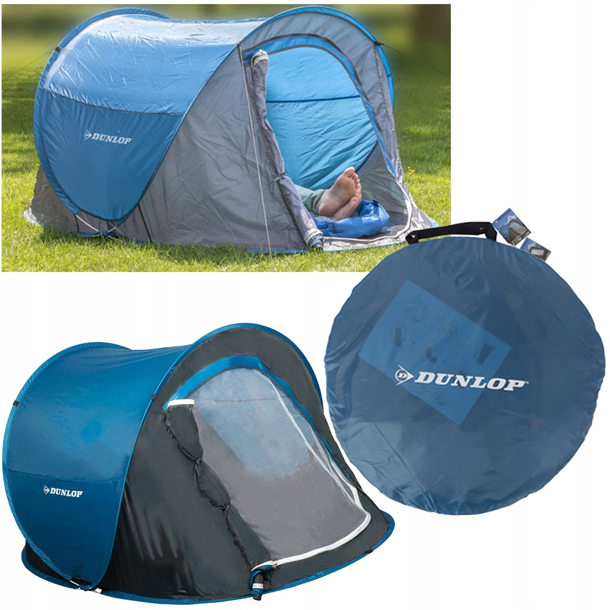 Self-folding tent 1 person WATERPROOF tourist Dunlop Number of people 1