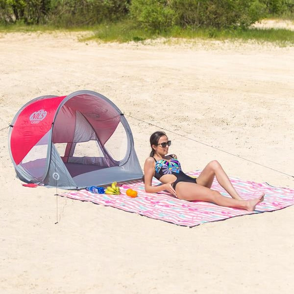 Self-folding tent Breathable FOLDING NILS Color red