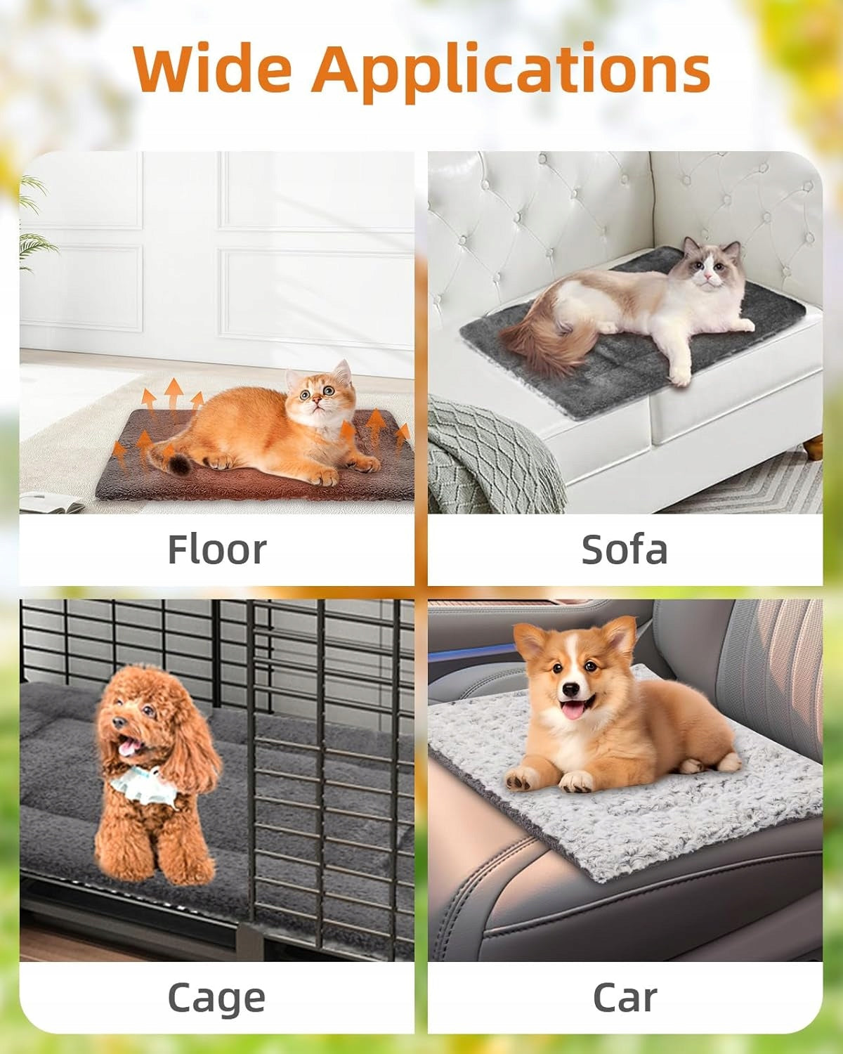 Self-heating mat fluffy 60x46 cm Trade name mata