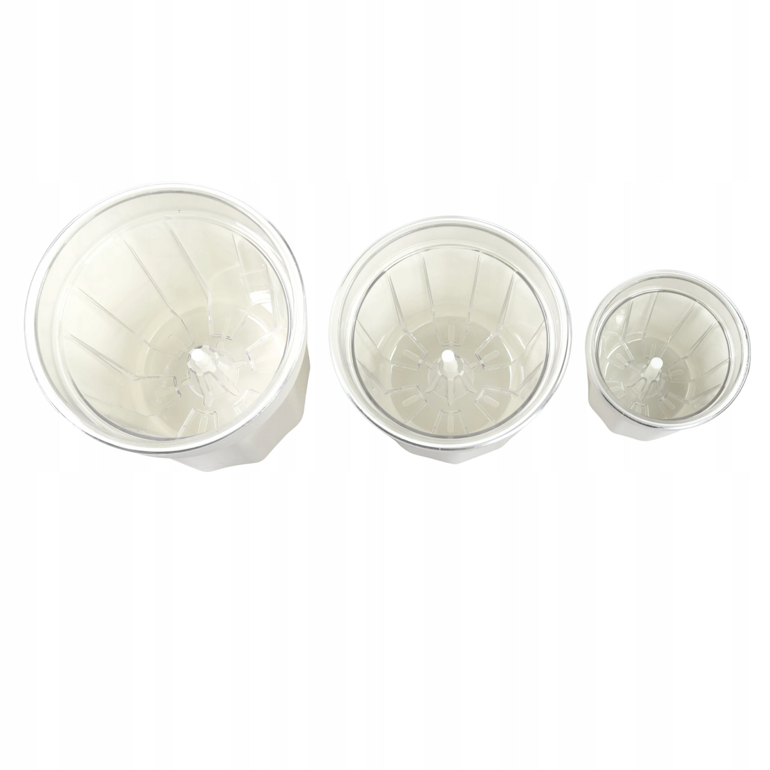 Self-irrigating pot LIVIA 10 WHITE cover cartridge and irrigation wick Color white