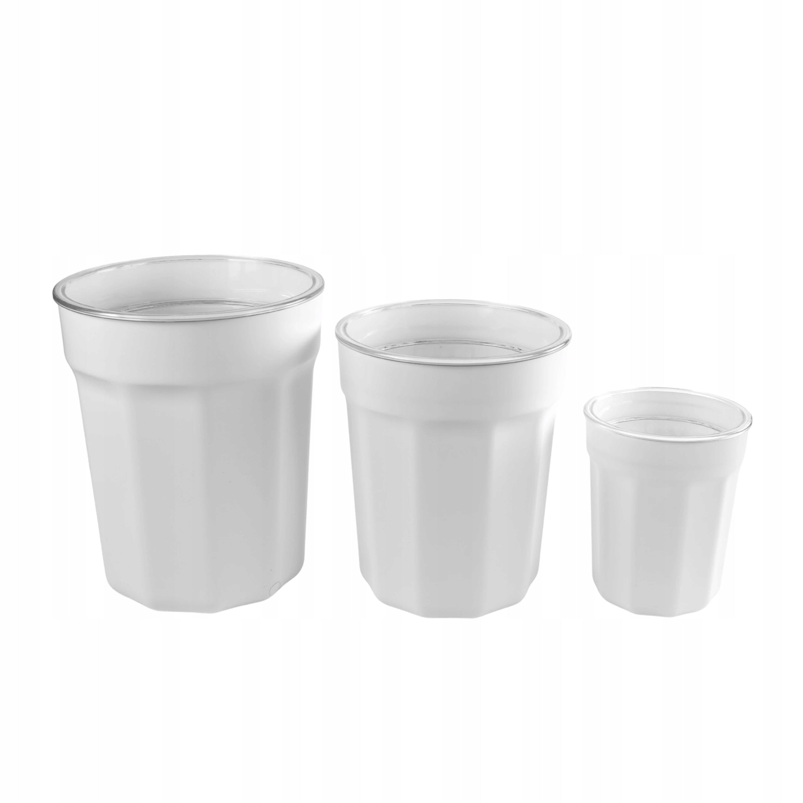 Self-irrigating pot LIVIA 10 WHITE cover cartridge and irrigation wick Material synthetic material