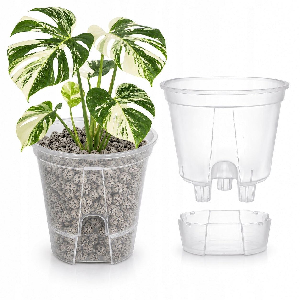 Self-watering pot with stand 12cm