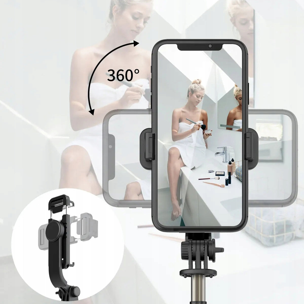Selfie Stick for GOPRO Phone Tripod Holder Tripod Remote Control Bluetooth Manufacturer code 5903814647704