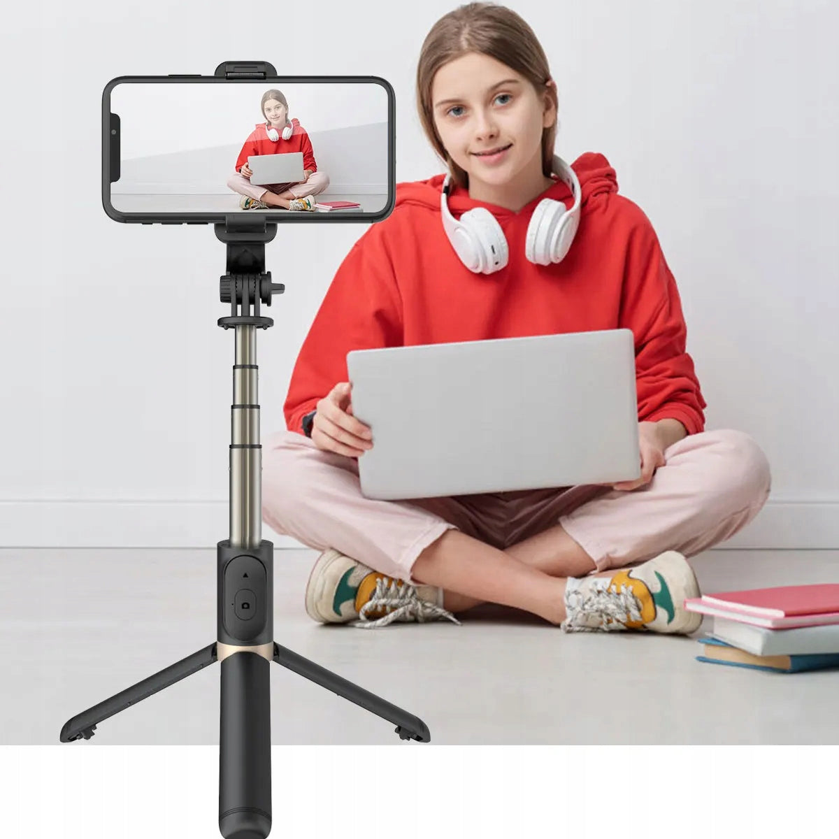 Selfie Stick for GOPRO Phone Tripod Holder Tripod Remote Control Bluetooth Packaging status original