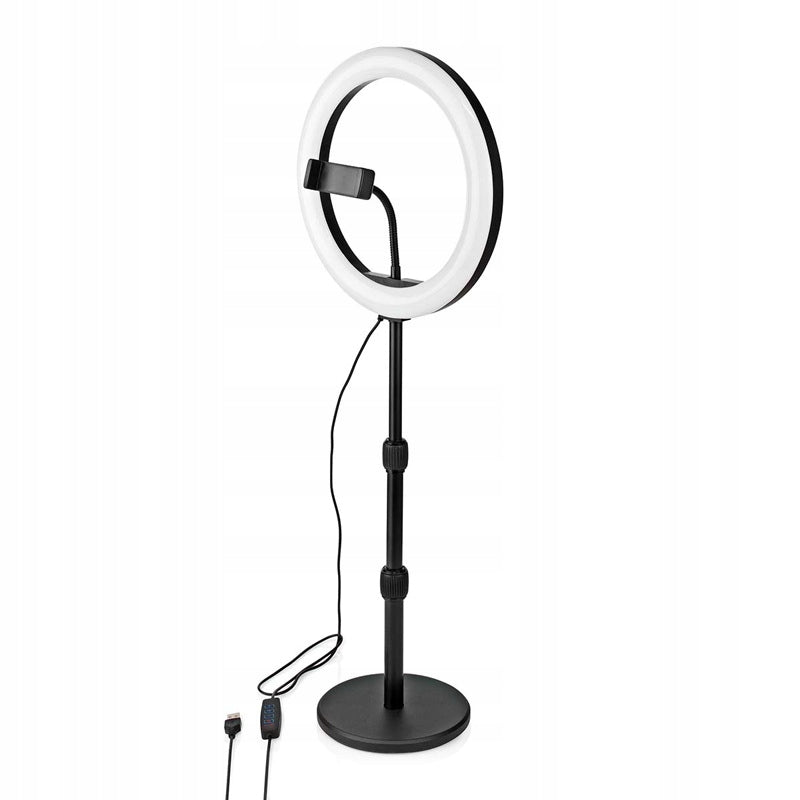 Selfie lampa so statívom a ovládaním jasu NEDIS RLSTND200BK