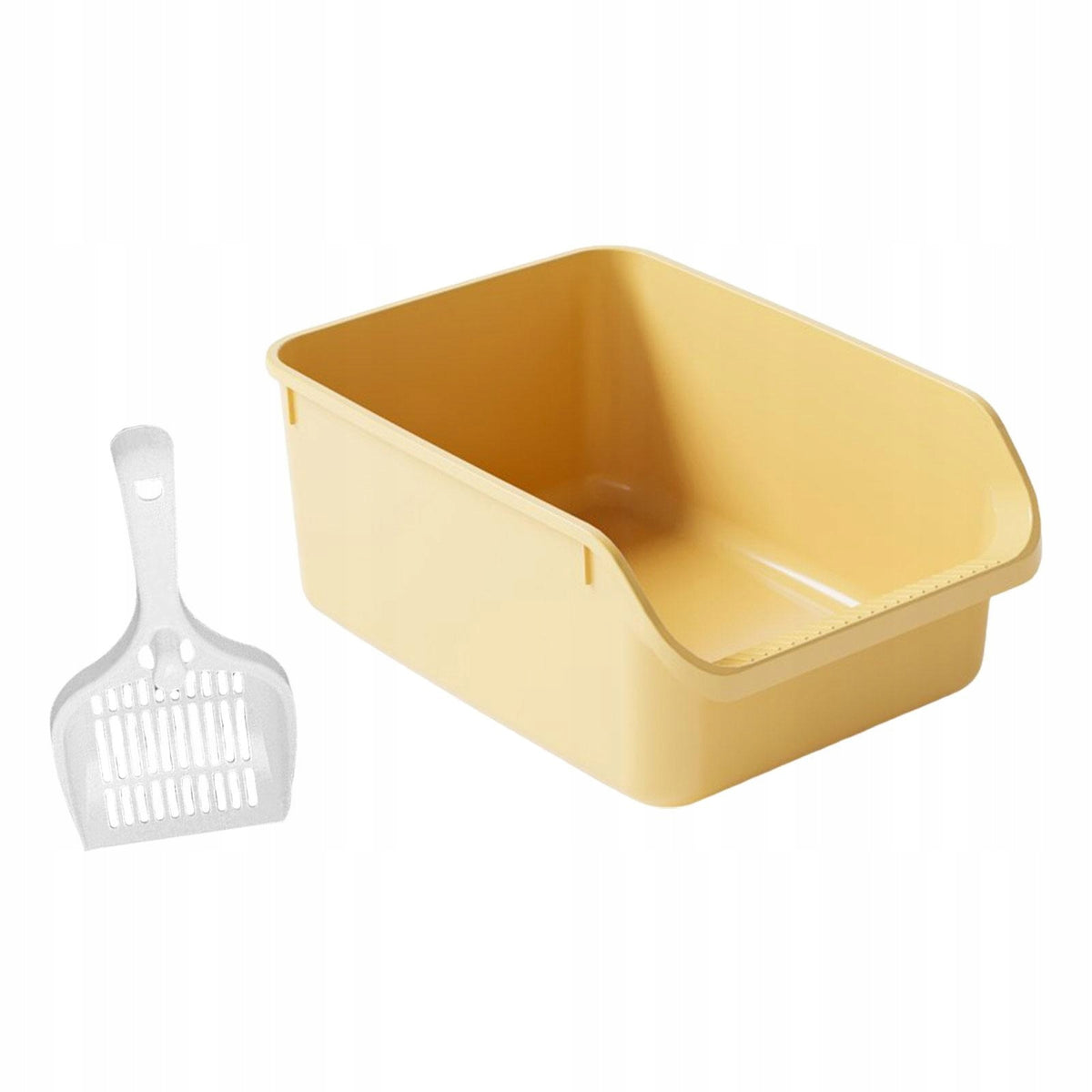 Semi Enclosed Cat Litter Box Portable Easy Carry Anti Splashing High yellow Manufacturer code 14164067028