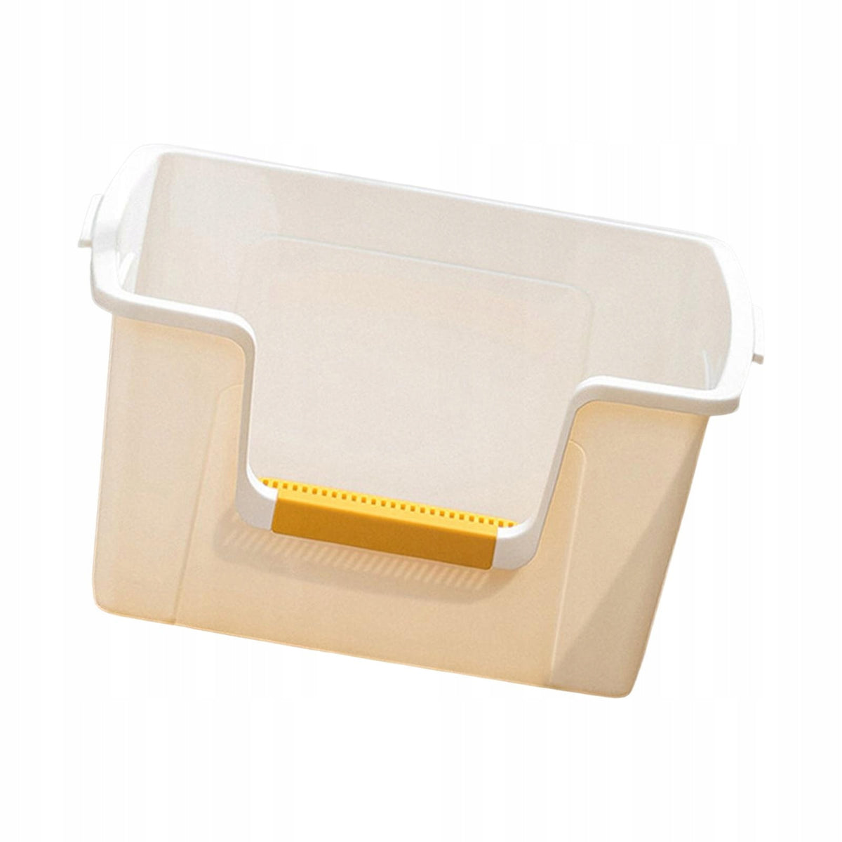 Semi Open Litter Box Kitten Sandbox Durable Large Space Litter Toilet White Packaging status original