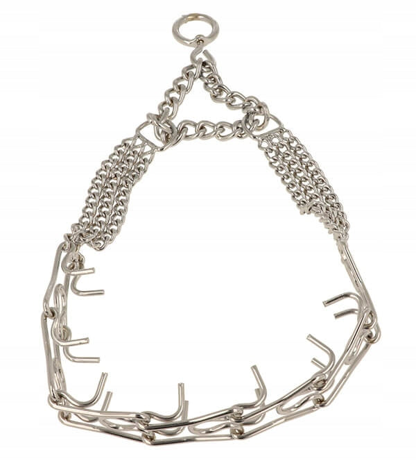 Semi-Square Steel Collar Solid For Small Dog Adjustable 38-48cm