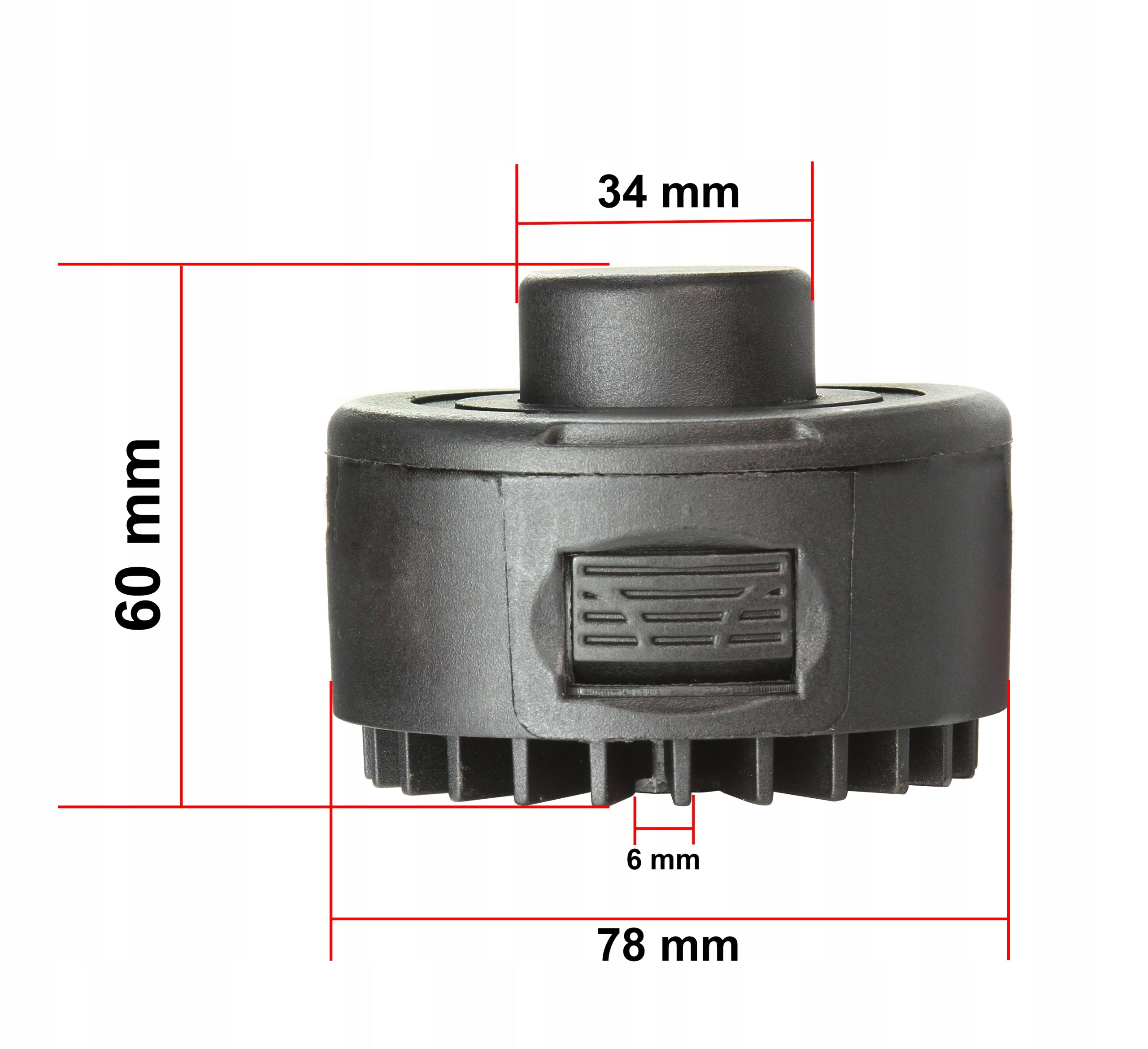 Semi-automatic drum head fi 6 mm for electric mower trimmer Brand Mar-Pol