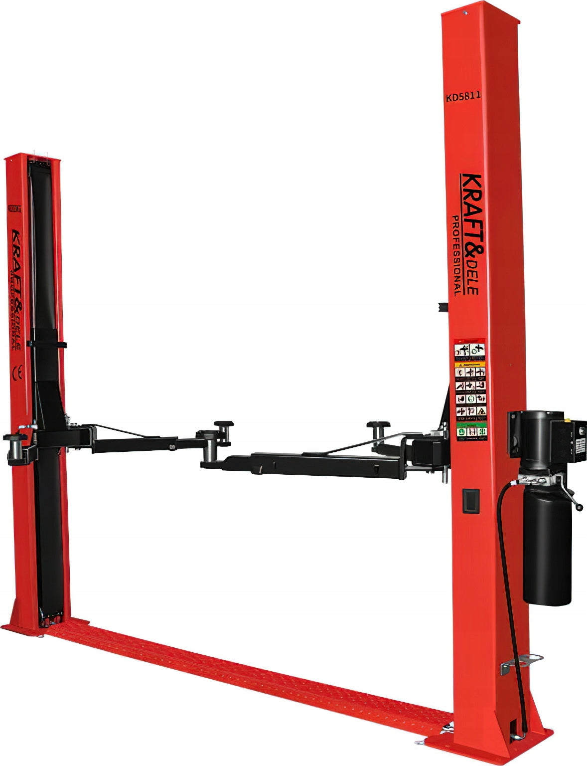 Semi-automatic hydraulic workshop lift 4000 Kg 230V Kraft&Dele Product weight with unit packaging 0.5 kg