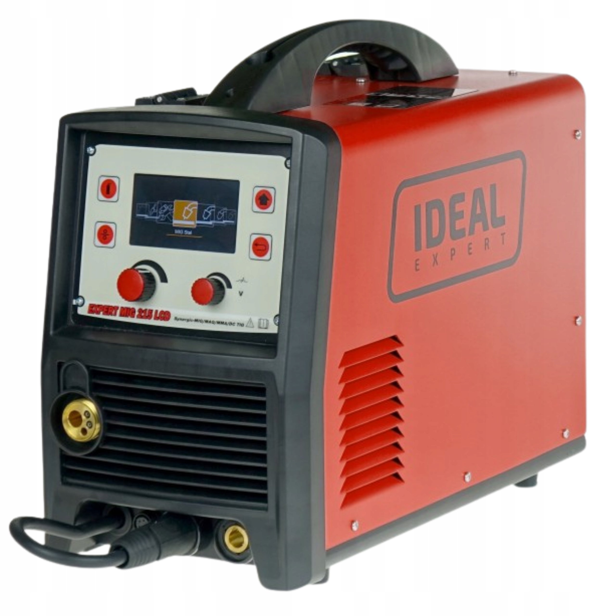 Semi-automatic welder EXPERT MIG 215 LCD MIG/MMA/TIG SYNERGIC ALU IDEAL 200A Manufacturer code EXPERT MIG 215 LCD