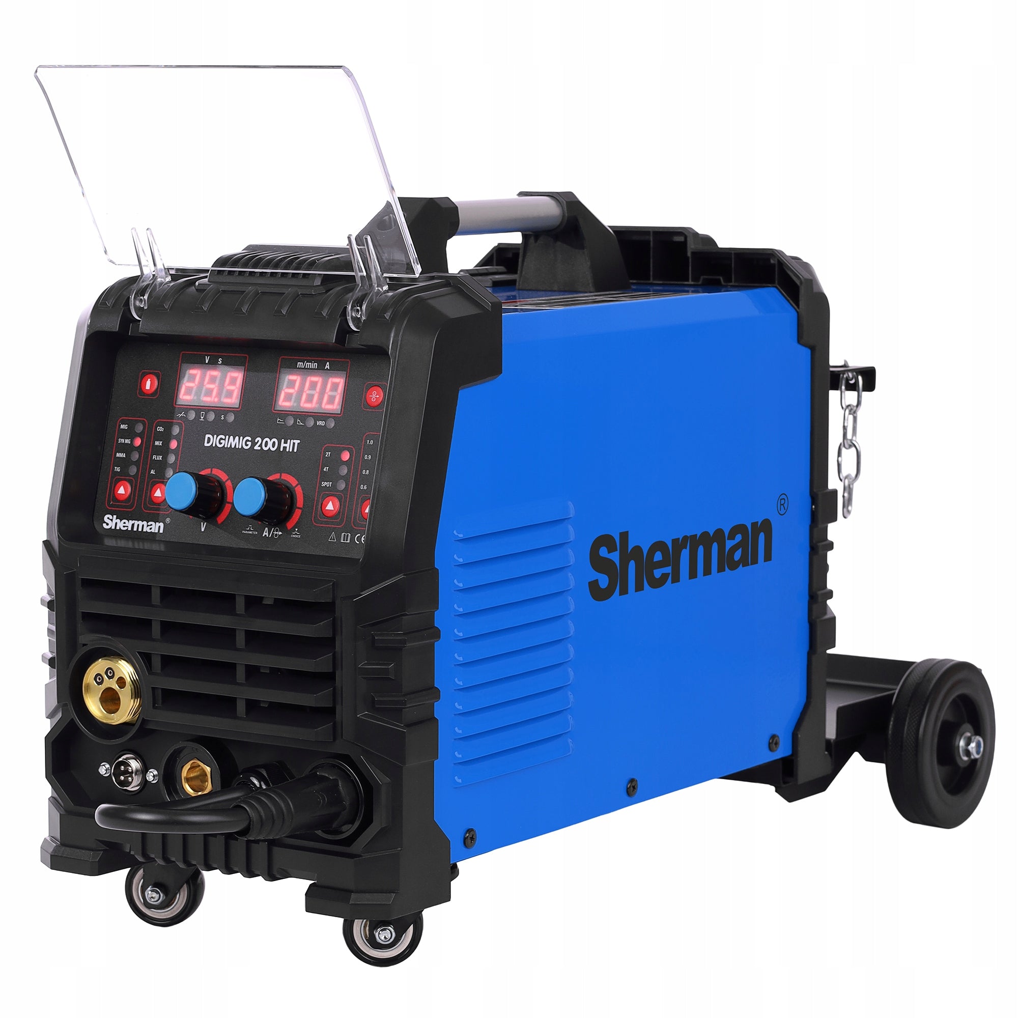 Semi-automatic welder Migomat Sherman DIGIMIG 200 HIT synergy visor Brand Sherman
