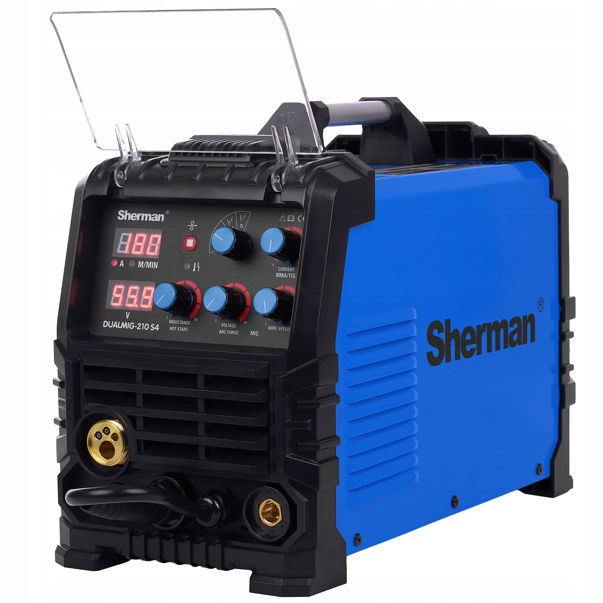 Semi-automatic welder Sherman DUALMIG 210 S4 MIG/MAG MMA TIG Lift 230V