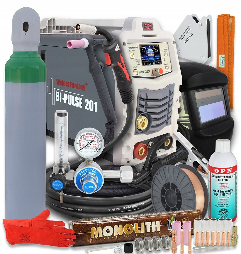 Semi-automatic welding machine BI-PULSE 201 MIG cylinder set