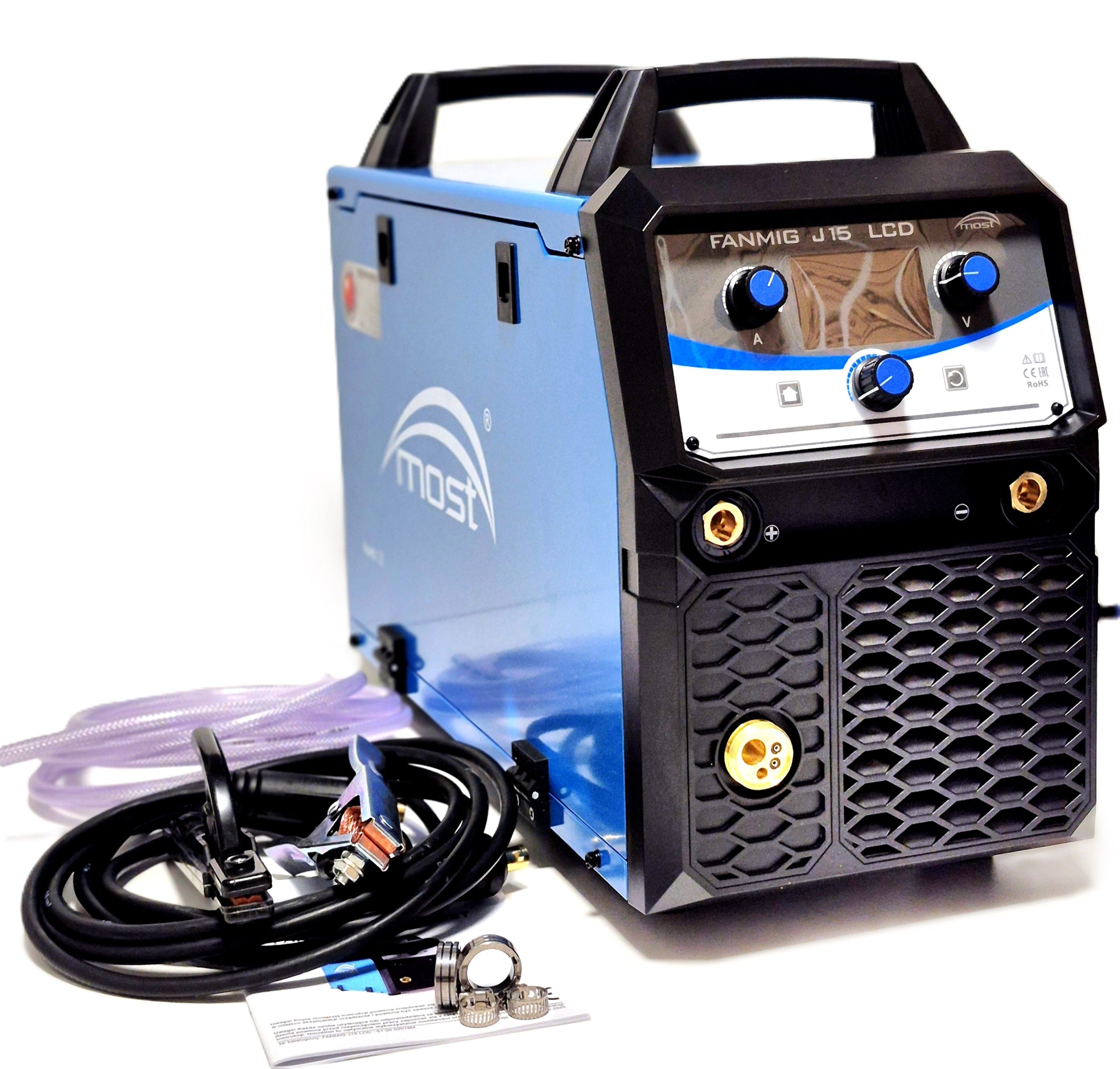 Semi-automatic welding machine FANMIG J15 LCD MOST feeder 4x4 wire 5/15kg