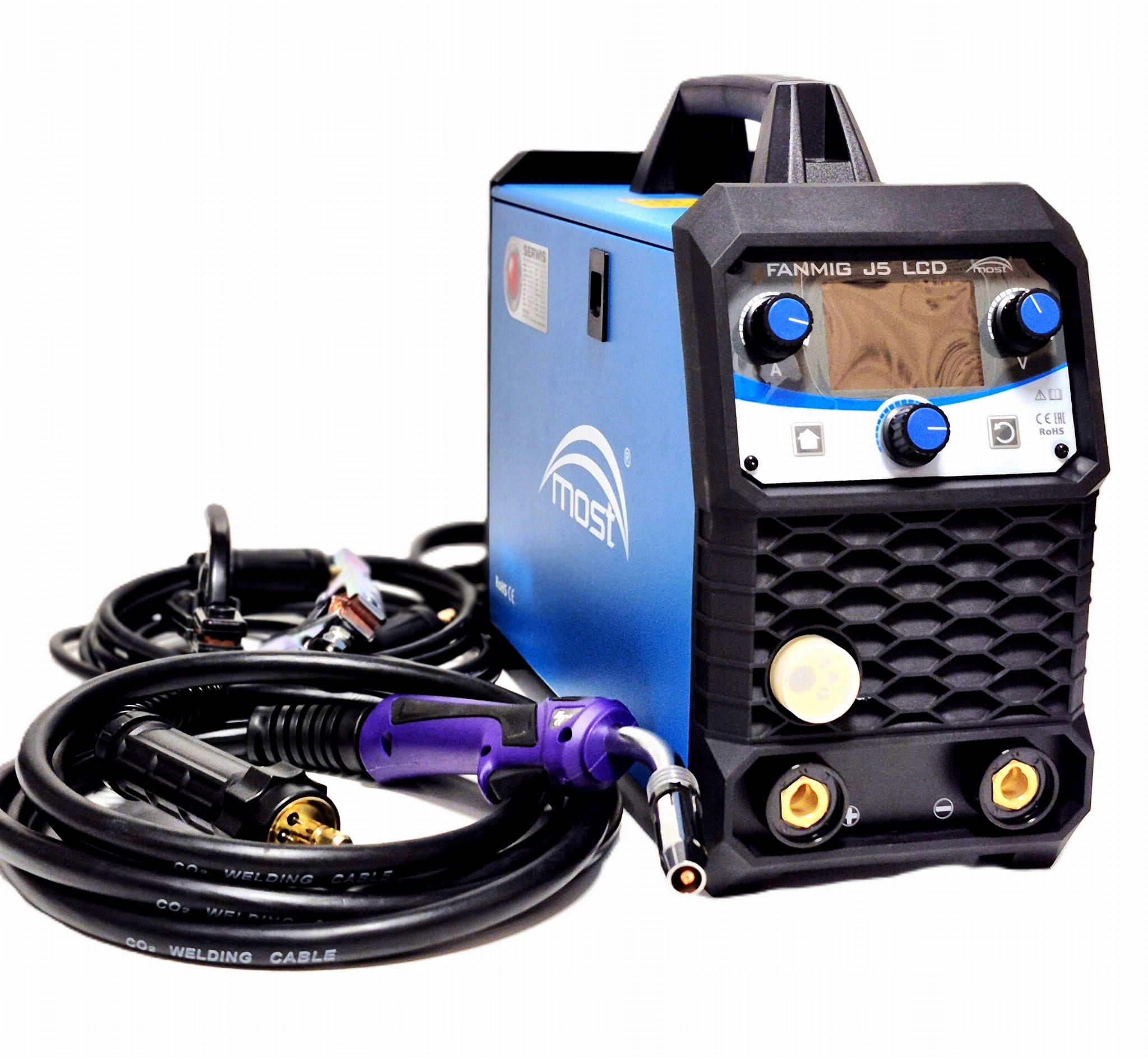 Semi-automatic welding machine FANMIG J5 LCD MOST + holder MB24 4m 230V