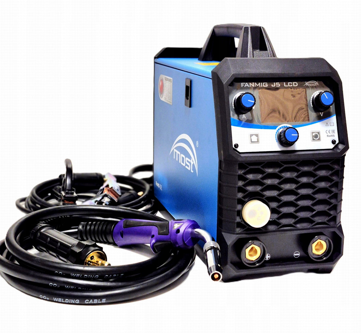 Semi-automatic welding machine FANMIG J5 LCD MOST + holder MB24 4m 230V